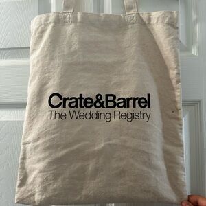 Crate&Barrel Natural Canvas Tote